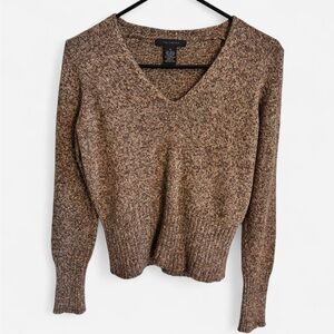 The Limited Wool Cashmere Blend V-Neck Sweater Brown Size M